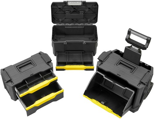 Stanley Koffers Gereedschapswagen | 3-in-1 Modulair | Verrijdbaar met wielen - 1-79-206-3