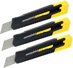 Stanley Tripack Afbreekmes 18mm (2+1 Gratis) - STHT10151-2