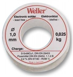 Weller EL99-1-100 Soldeertin, 1mm, 100g, Loodvrij - T0054025199