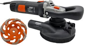 Spero Deluxe betonslijper cq schuur & polijstmachine | 125mm | 1400Watt | droog + verende stofkap excl. komschijf – SPHS1001B-PR-EX-3
