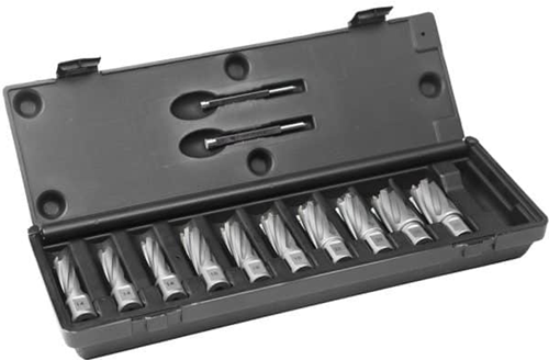 Euroboor TCT kernboorset lang 10-delig inch - TCT.KIT/10L-I2