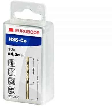 Euroboor HSS-Co spiraalboor DIN338 Ø12.0 mm | 5 st. - TDCO.120/3F