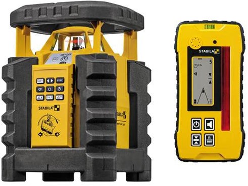 Stabila LAR 350 Zelfnivellerende Rotatielaser + REC 300 ontvanger, 7-delig - 19019