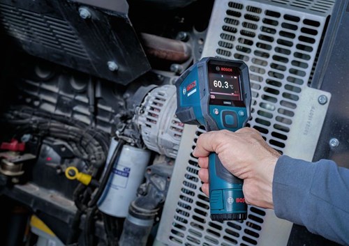 Bosch Blauw GIS 12V-700-14 Infraroodthermometer (AA1 batterijadapter, 4x LR6 (AA) batterijen, polslus) - 0601083A00-3