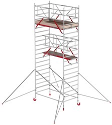 Altrex RS TOWER 42 rolsteiger | 7.20 m | 1.35 m | 2.45 m houten platform | Safe-Quick + schoren - TX425013