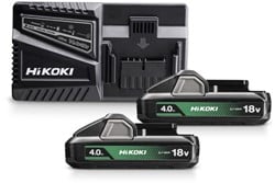 Hikoki UC18YFSLWEZ PowerPack | 2 X accu 4.0 Ah 18 V BSL1840M | Oplader UC18YFSL UC18YFSLWEZ
