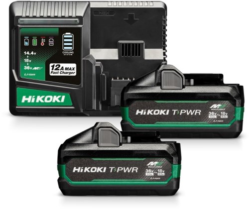 Hikoki BOOSTERPACK T2 | 2 X 8Ah 18V / 4Ah 36V + SNELLADER UC36YSL2 - UC36YSL2WAZ