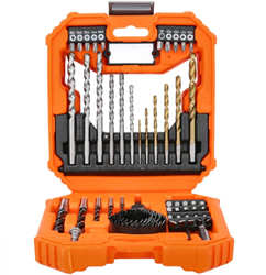 Wellcut WC-DB56 Bit Boor- en Gatenzaagset |  56-delig | In opbergkoffer  - WC-DB56