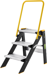 W.steps Inklapbare trap 5000R met beugel - 3 treden - WI808043