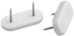 Metafranc Kunststofglijder+Stift 20Mm Wi 4St* - WU0644716