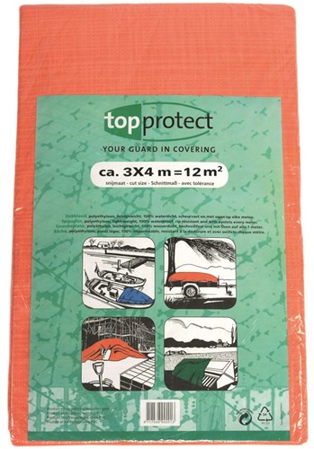 Topprotect Dekzeil (Dekkleed), Eco Oranje, 3 X 4 M - 14002256