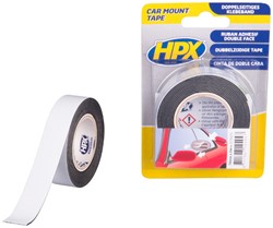 HPX Dubbelzijdige PE bevestigingstape | Zwart | 19mm x 2m - ZC0025 - ZC0025
