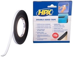 HPX Dubbelzijdige PE bevestigingstape | Zwart | 9mm x10m - ZC03 | 10 stuks ZC03