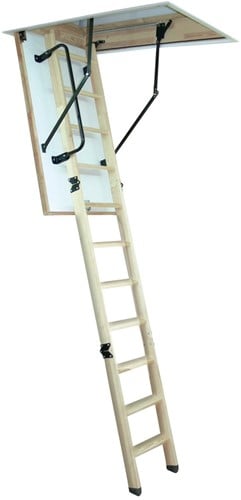 Altrex Woodytrex-De Luxe 3-delige zoldertrap (inklap) 120 x 60 - 505062